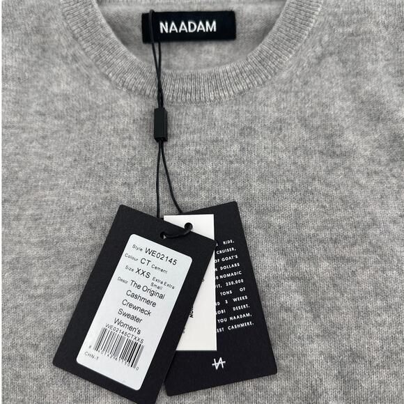 Naadam Women's Cement The Original Cashmere Sweater Size XXS - Picture 6 of 13